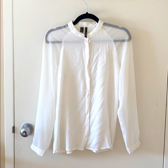 Mango Tops - Mango stand collar shirt